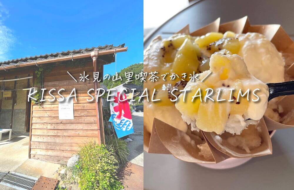 【KISSA SPECIAL STARlims】氷見市谷屋の絶品かき氷！行列ができる山里の喫茶店！